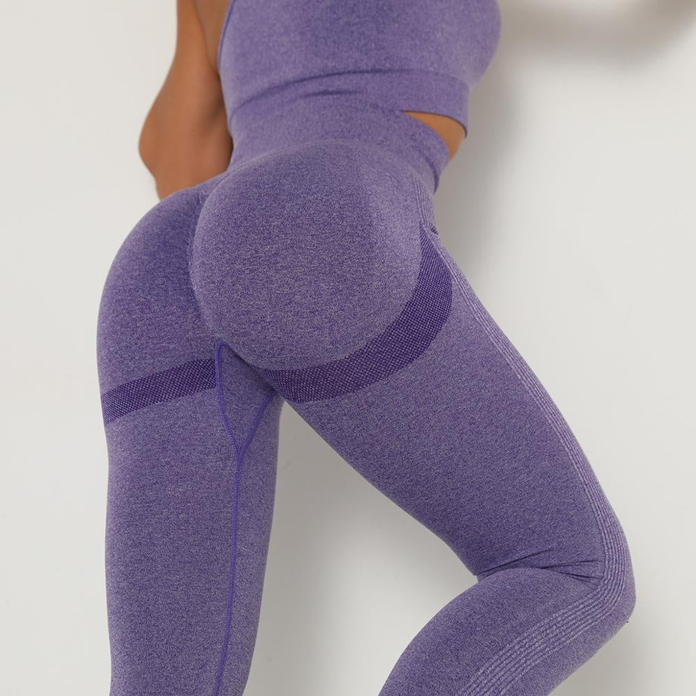 myprotein leggings seamless purple medium