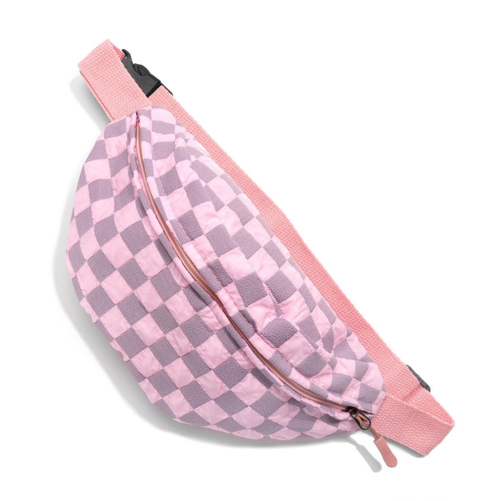 Lightweight Checkered Fanny Pack Sling Back – BellaBella Bootik