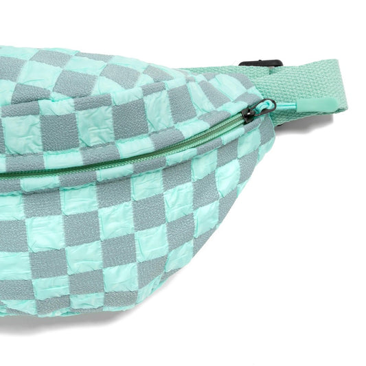 Lightweight Checkered Fanny Pack Sling Back