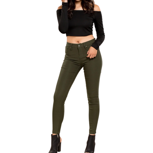 Hyper Stretch Mid-Rise Skinny Jeans
