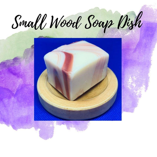 Wood Soap Dish- Small and Round